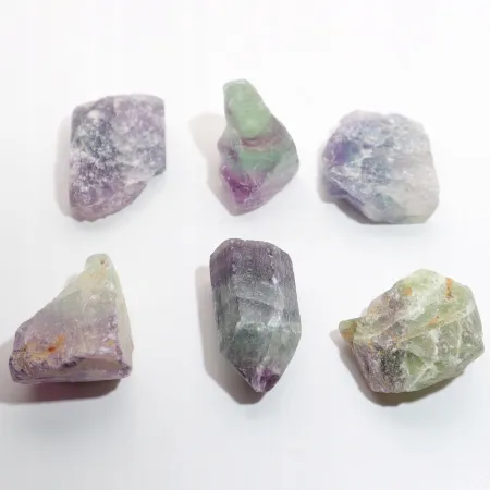 Fluoryt tęczowy naturalny surowy kryształ kamień geniuszy M 15g 1szt