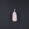 Zawieszka kwarc różowy polerowana bryłka 1szt