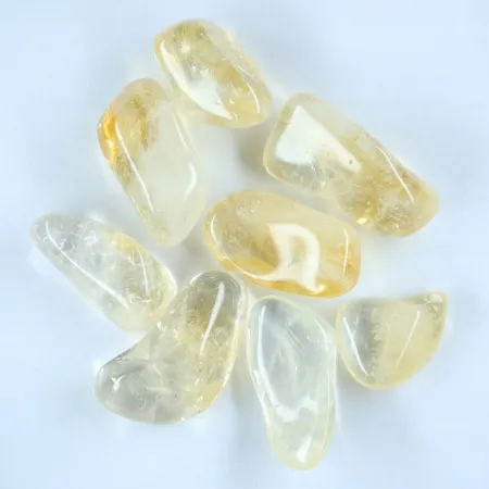 Polerowany cytryn 1 bryłka mały czakra splotu słon