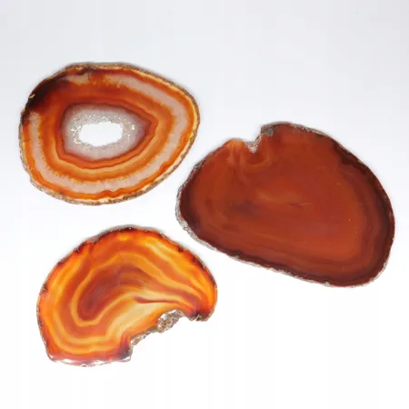 Agat czerwony plaster polerowany owalny duży 1szt. dł. 6-8 szer. 3,5-5,5cm