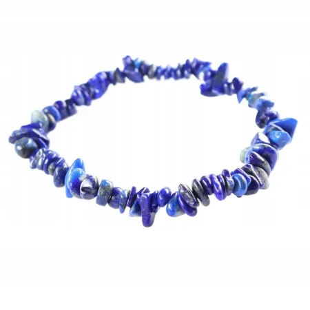 Bransoletka Lapis lazuli lazuryt naturalny 19cm chips