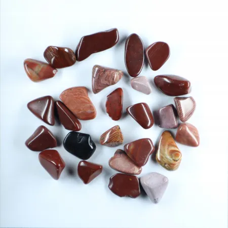 Opal czerwony pastelowy otoczaki zestaw 20gram