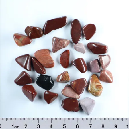 Opal czerwony pastelowy otoczaki zestaw 20gram