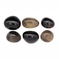 Kryształ górski dymny kwarc otoczak szlifowany wysoka jakość kamień mały