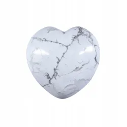 Magnezyt duże serce kamień naturalny 4cm 40g