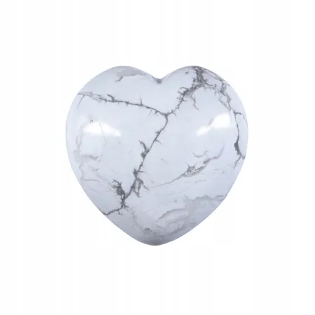 Magnezyt duże serce kamień naturalny 4cm 40g