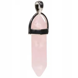 Zawieszka Kwarc różowy 4 cm naturalny kamień wisiorek