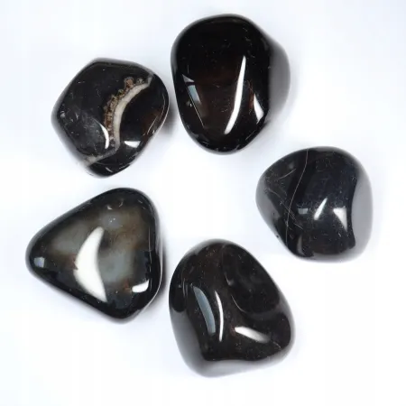 Agat czarny, otoczak duży kamień naturalny 1szt