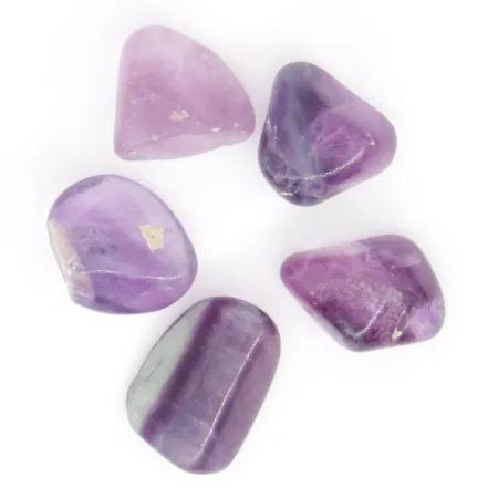 Fluoryt RAINBOW kolorowy otoczak naturalny 1szt