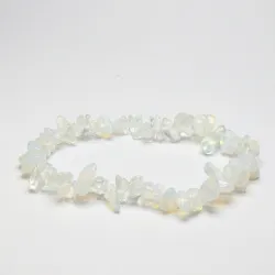 Bransoletka Opalit Opal syntetyczny drobny kamień chips elastyczna gumka