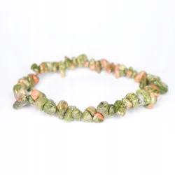 Bransoletka UNAKIT kamień naturalny chips