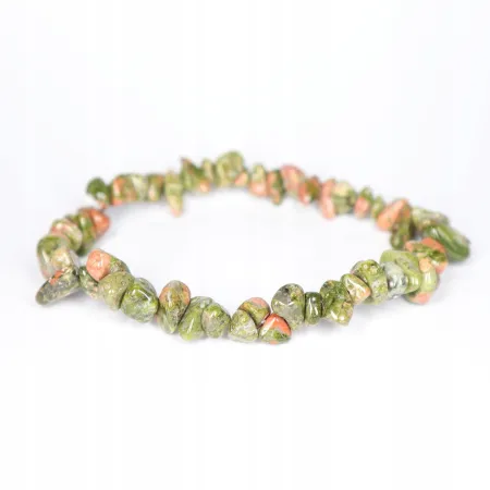 Bransoletka UNAKIT kamień naturalny chips