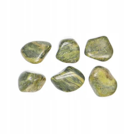 Jaspis zielony kamień naturalny średni otoczak polerowany szlifowany 1szt