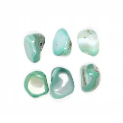 Agat zielony kamień naturalny mały otoczak 1szt