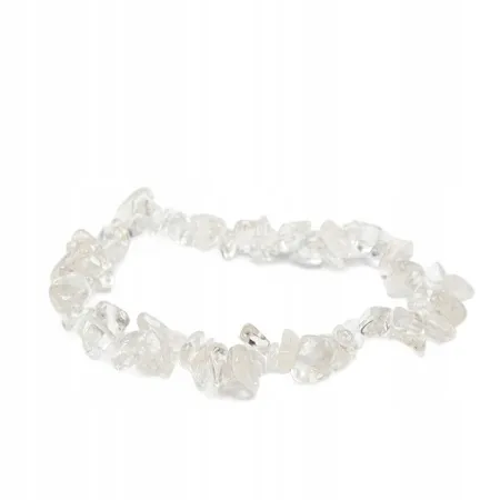 Bransoletka KRYSZTAŁ GÓRSKI kamień naturalny chips