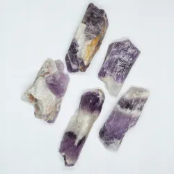 AMETYST chevron naturalny surowy, kamień czakry S