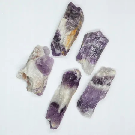 AMETYST chevron naturalny surowy, kamień czakry S