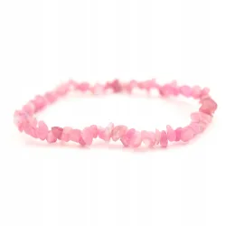 Bransoletka RUBELIT różowy turmalin kamień - chips