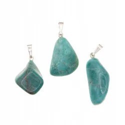 Zawieszka AMAZONIT polerowana bryłka wisiorek 1szt.