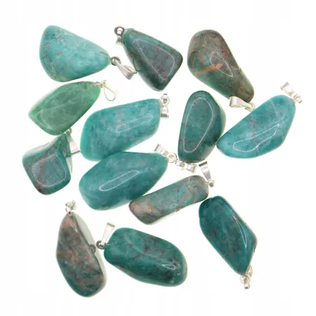 Zawieszka AMAZONIT polerowana bryłka wisiorek 1szt.