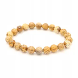 Bransoletka Jaspis obrazkowy, naturalny - 8mm