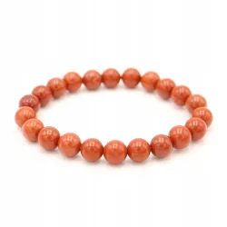 Bransoletka Jaspis czerwony kamień naturalny - 8mm