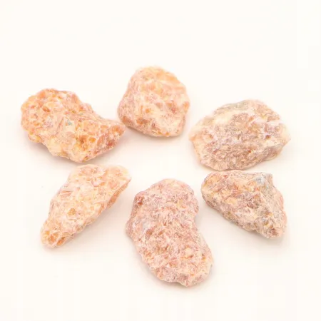 KALCYT ognisty naturalny surowy czakra splotu M