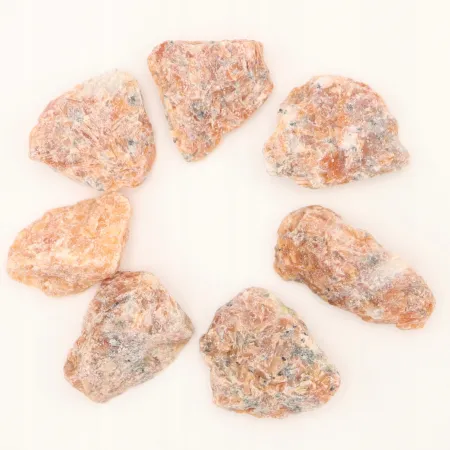 KALCYT ognisty naturalny surowy czakra splotu S