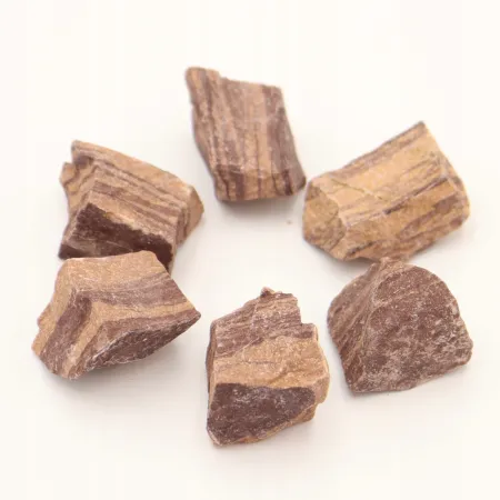 Jaspis zebra różowy surowy naturalny kamień M