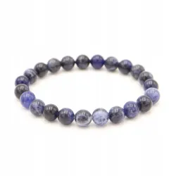 Bransoletka Sodalit, naturalny kamień - 8mm