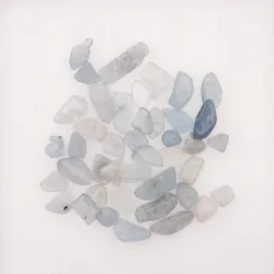 Akwamaryn AA drobne otoczaki 8-12mm zestaw 20 gram