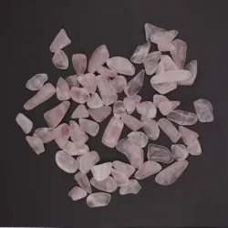 Kwarc różowy drobne otoczaki 6-8mm zestaw 20 gram