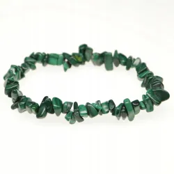 Bransoletka MALACHIT kamień naturalny chips