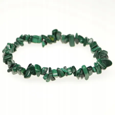 Bransoletka MALACHIT kamień naturalny chips