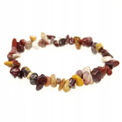 Bransoletka JASPIS MOKAIT kamień naturalny chips