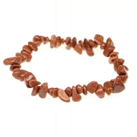 Bransoletka PIASEK PUSTYNI gold stone chips