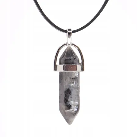 Wisiorek na rzemyku, kamień naturalny - Labradoryt