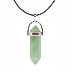 Wisiorek na rzemyku, kamień naturalny - Awenturyn