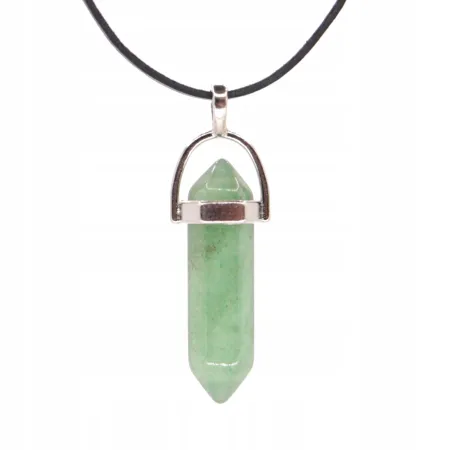 Wisiorek na rzemyku, kamień naturalny - Awenturyn