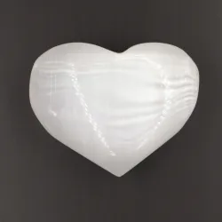 Selenit duże serce kamień naturalny 4cm 40g 1 szt.