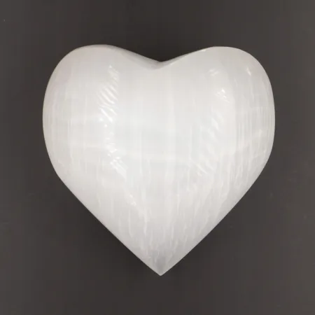 Wielkie serce naturalny selenit kamień księżycowy 6cm 80-120gram 1szt
