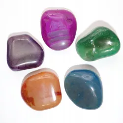 Zestaw 5 agatów rozmiar XL , mix kolorów, idealny na prezent