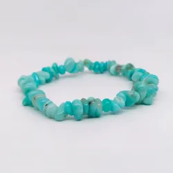 Bransoletka AMAZONIT kamień naturalny chips