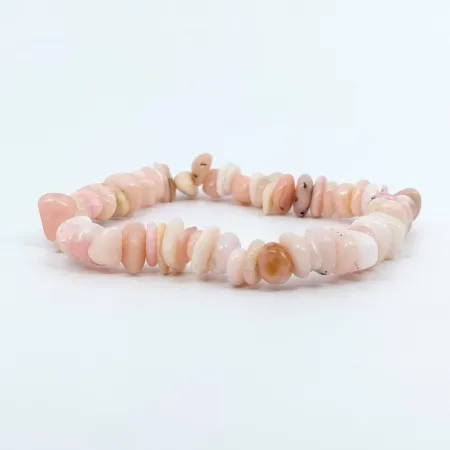 Bransoletka OPAL RÓŻOWY AA kamień naturalny chips