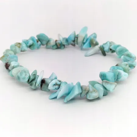 Bransoletka LARIMAR AA kamień naturalny chips