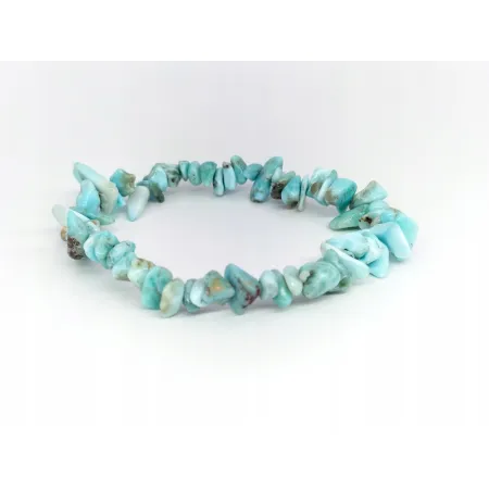 Bransoletka LARIMAR AA kamień naturalny chips