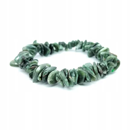 Bransoletka SERAFINIT AA kamień naturalny chips