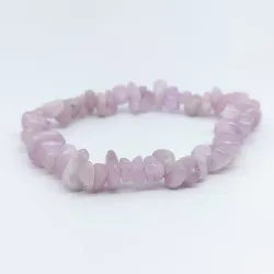 Bransoletka KUNZYT AA kamień naturalny chips