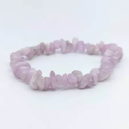 Bransoletka KUNZYT AA kamień naturalny chips