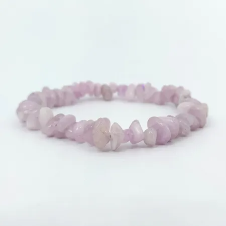 Bransoletka KUNZYT AA kamień naturalny chips